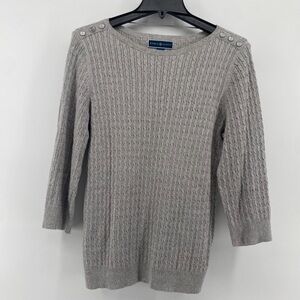 •Karen Scott• Women’s‎ 3/4 length sleeve lightweight sweater blouse/top